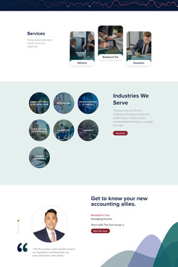 Hosting Company Layout Preview